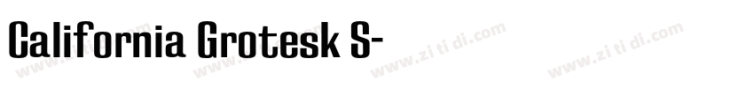 California Grotesk S字体转换
